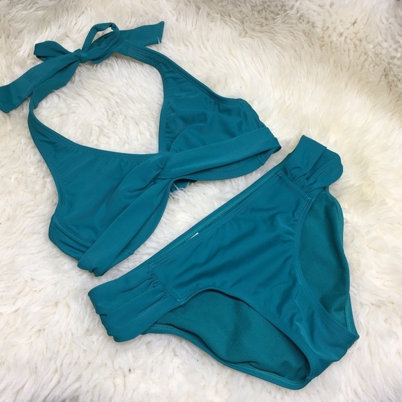 Athleta Other - Athleta 2 Piece Bikini Swimsuit Teal S 32B/C NWOT